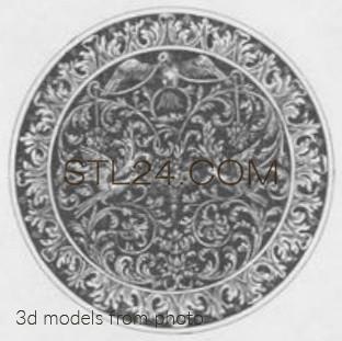 Розетки (ROSETTE_1651 -  | 3D model 3DSMAX / OBJ / STL) 3D модель для ЧПУ станка